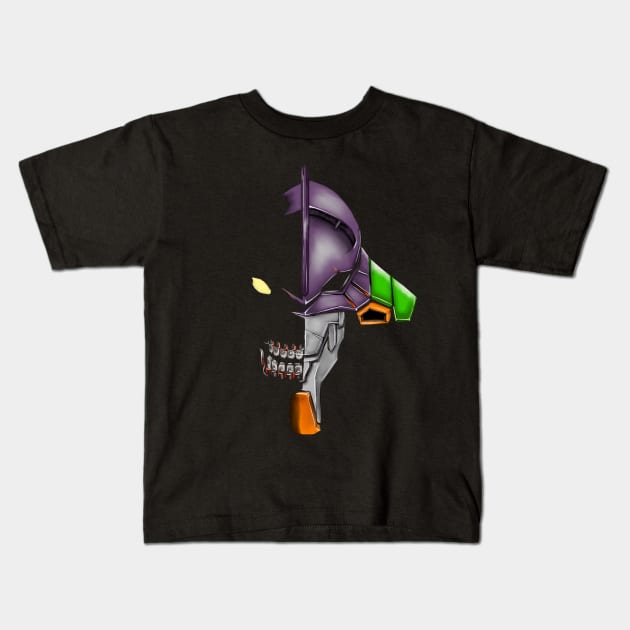 Angel inside Eva 01  - Evangelion - Kids T-Shirt by pherpher